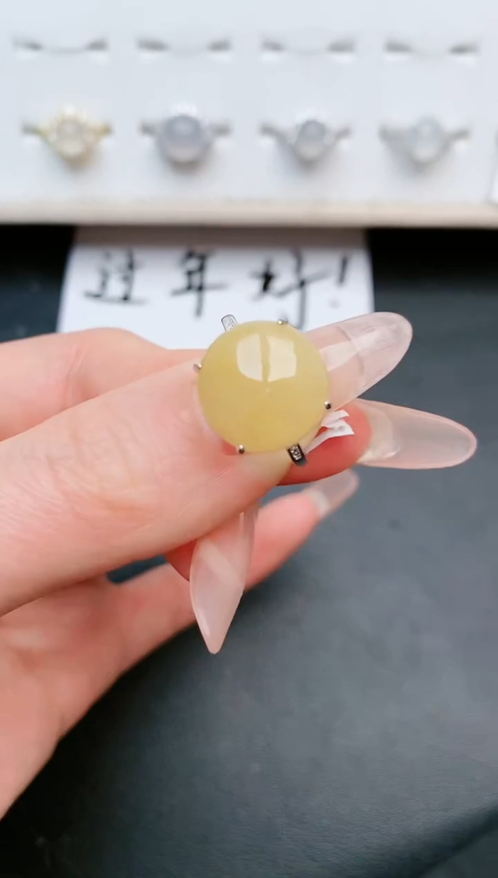 【闪购商品】翡翠戒指银S925镶嵌....