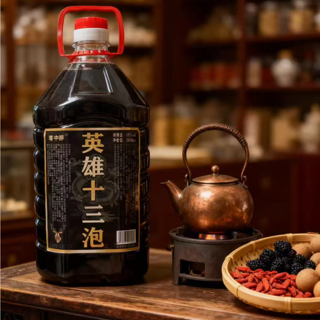 【赠试喝小瓶100ml】英雄十三泡52度瓶装露酒纯粮男士专用小酒