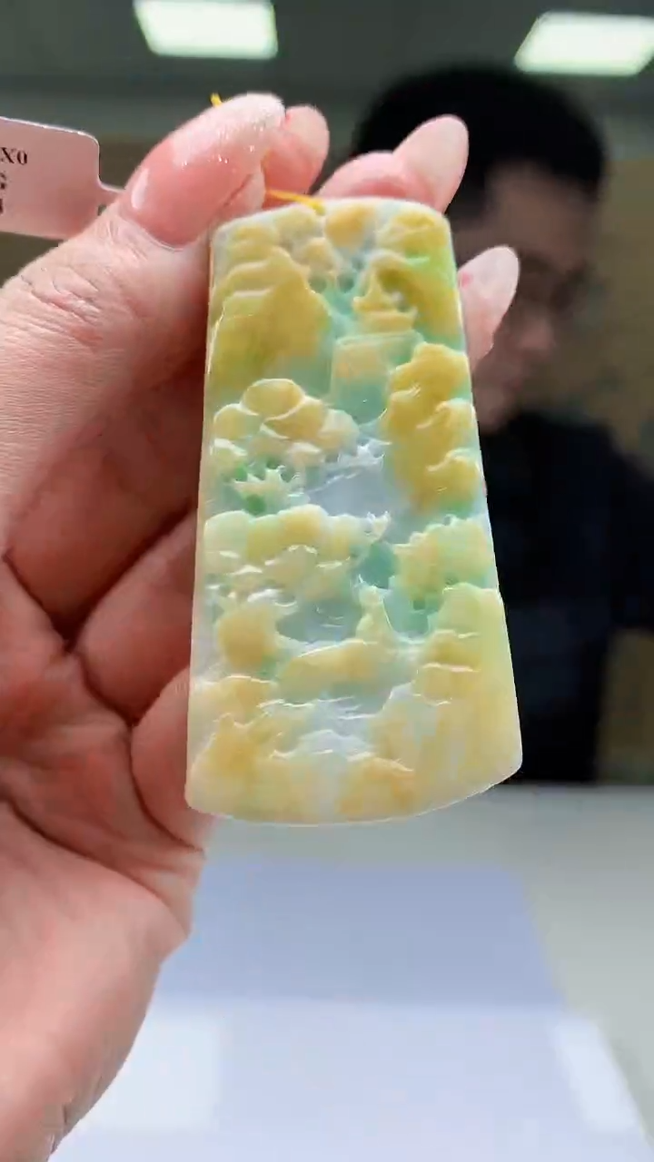 【闪购商品】定制翡翠未镶嵌5153MM-毛货挂件10