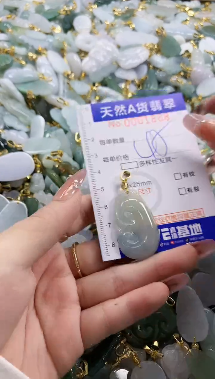 颈饰未镶嵌翡翠天然A货翡翠