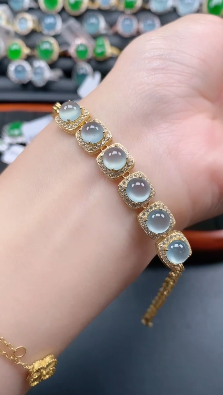 银S925镶嵌戒指翡翠1