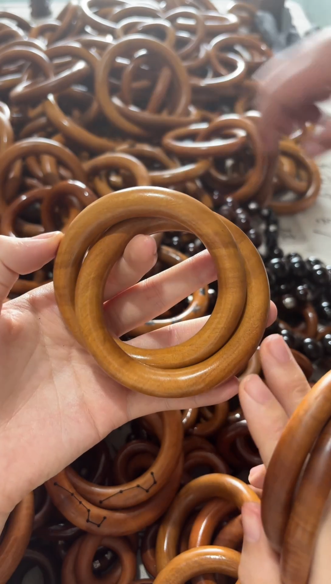 【闪购商品】枣木雷击枣木乾坤圈内径60一物一拍