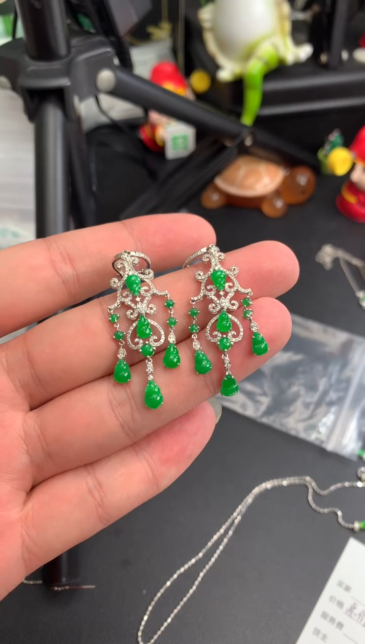 【闪购商品】定制翡翠18K金镶嵌模式推广期24小时鉴赏期