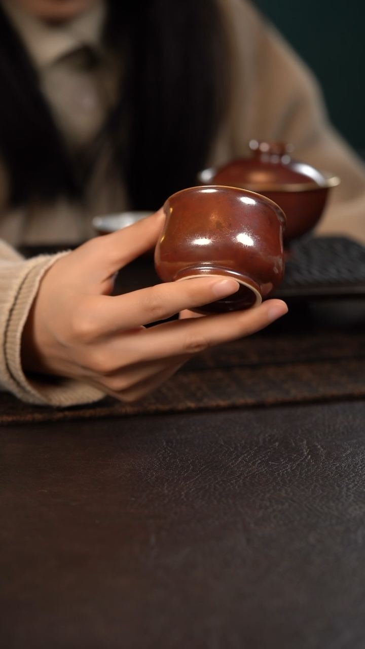 【闪购商品】杯聚澜堂红金花憨憨杯