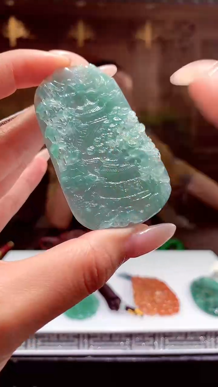 定制翡翠未镶嵌天然翡翠(拍一发一）
