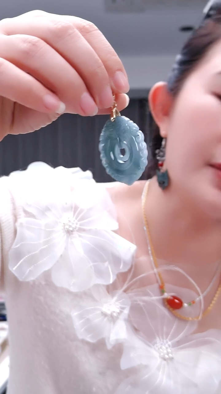 香榧木19123扣子吊坠