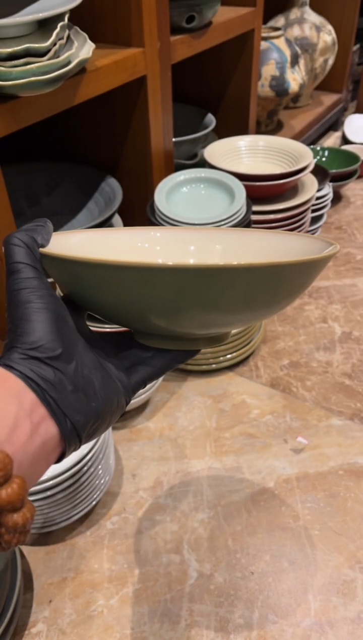 【闪购商品】瓷片9寸只此青绿汤盆 福利款