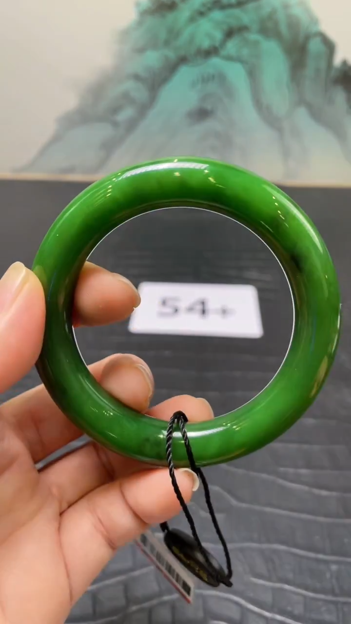 未镶嵌手镯和田玉（碧玉）紫*54+