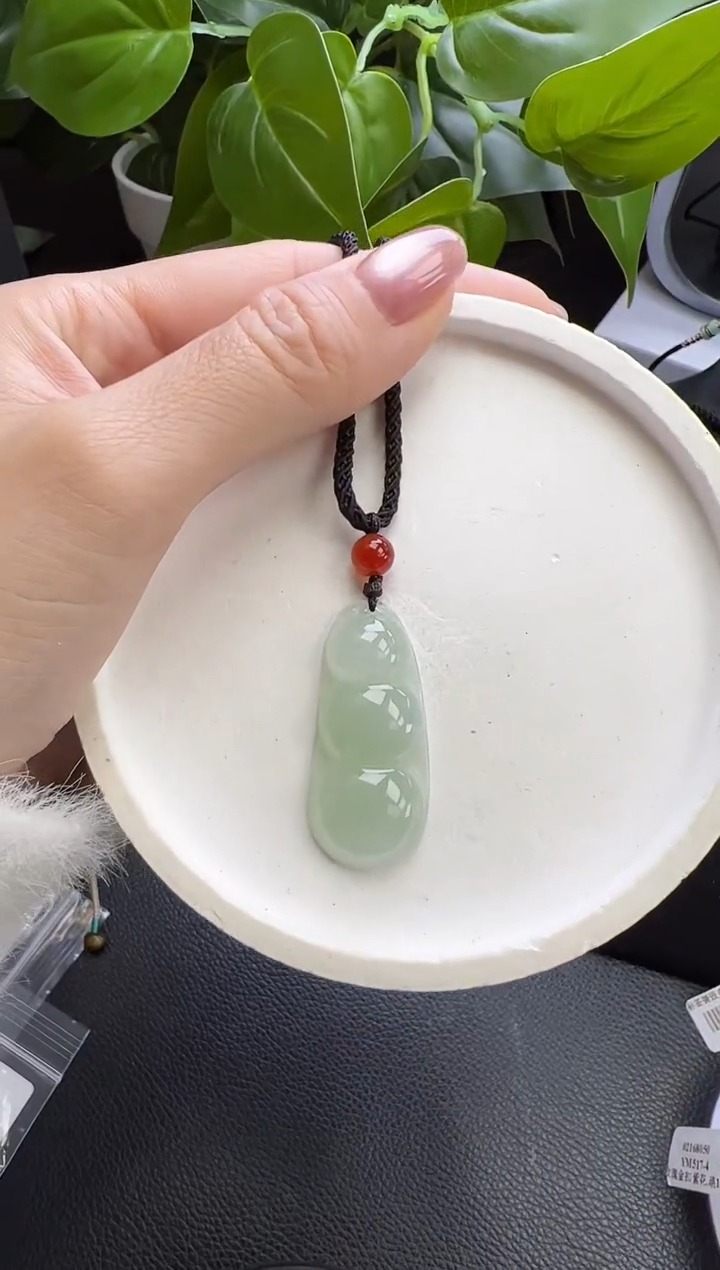 【闪购商品】翡翠颈饰未镶嵌YM721-15福豆