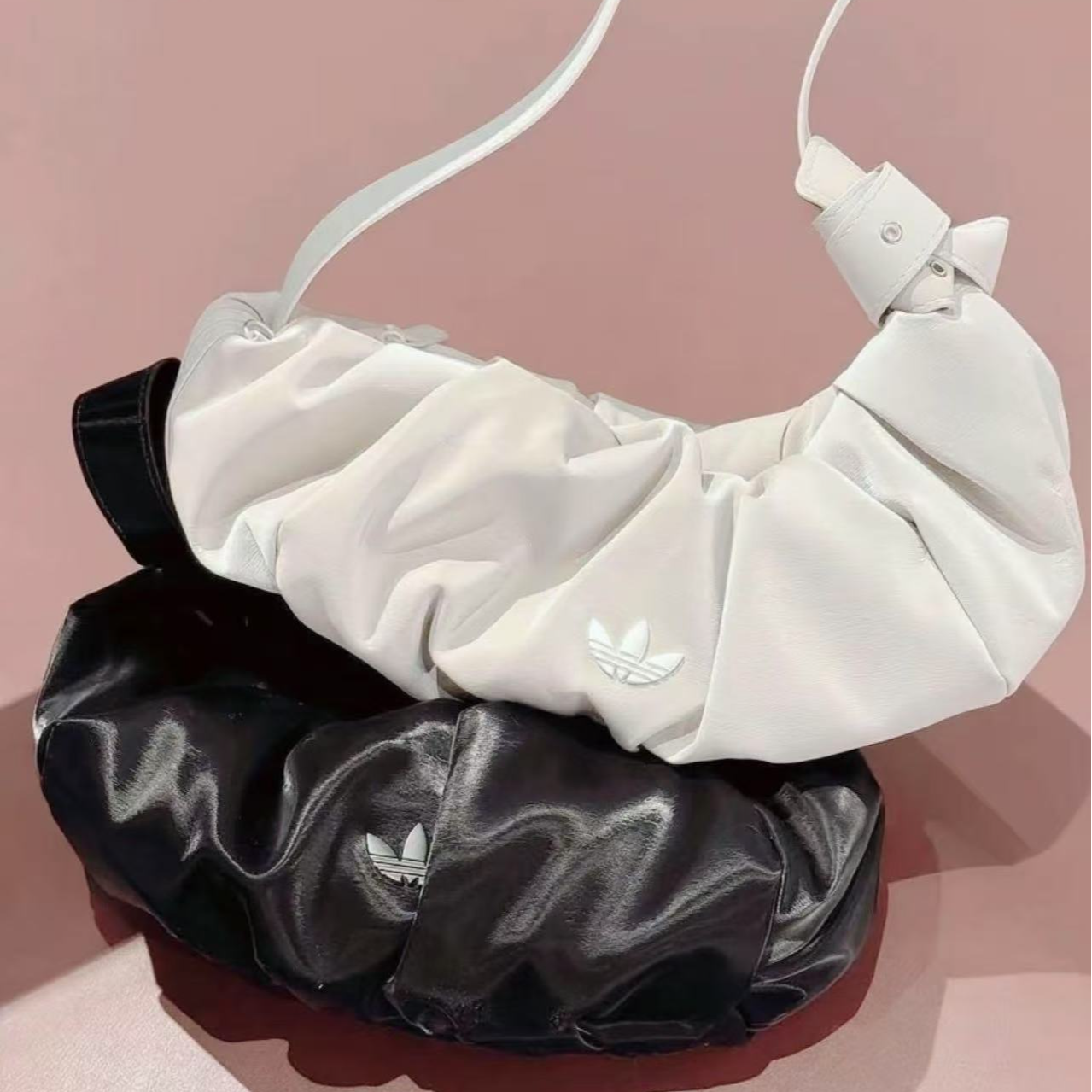 Adidas三叶草CLOUD BAG PU 云朵包运动单肩挎包KC1419 KC1420    