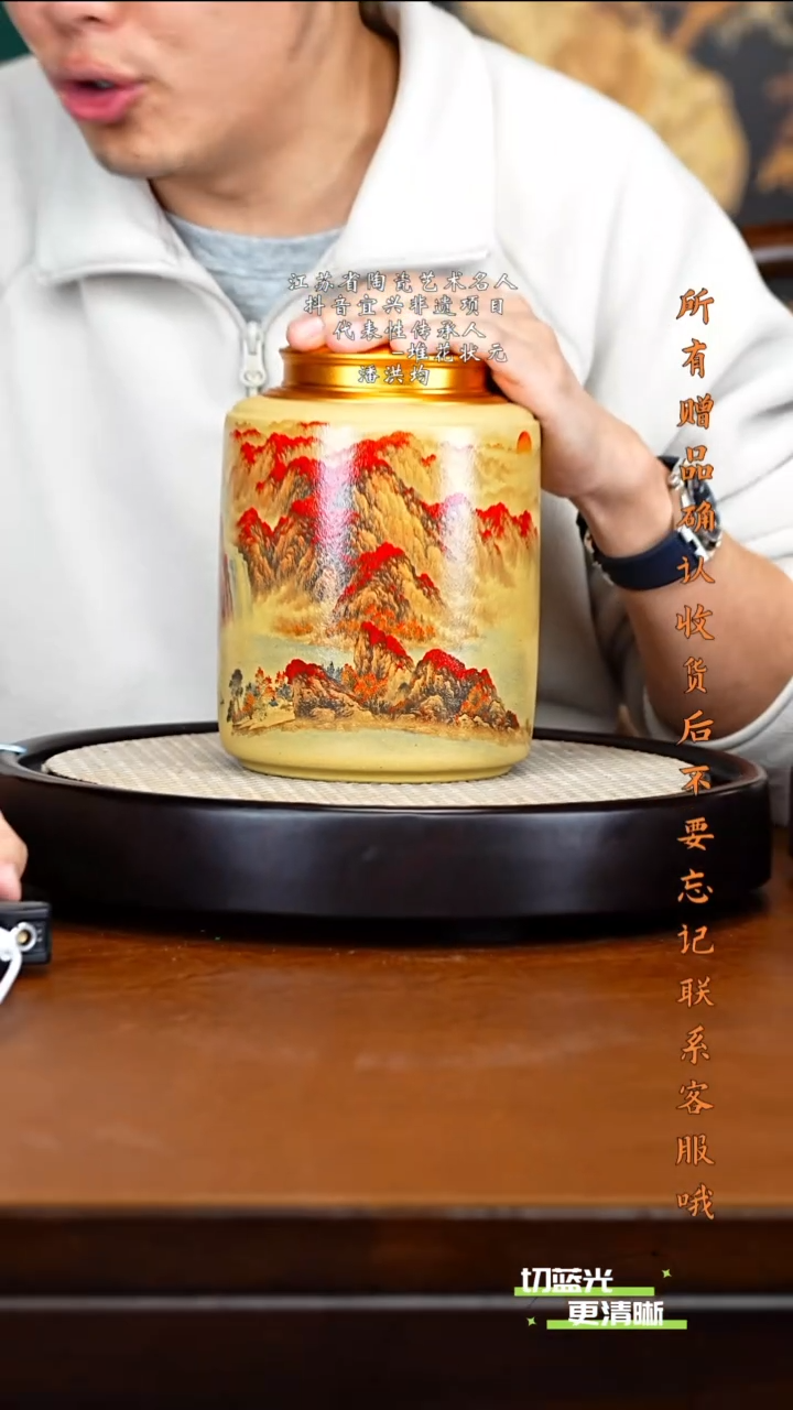 顽壶紫砂精选 茶叶罐 