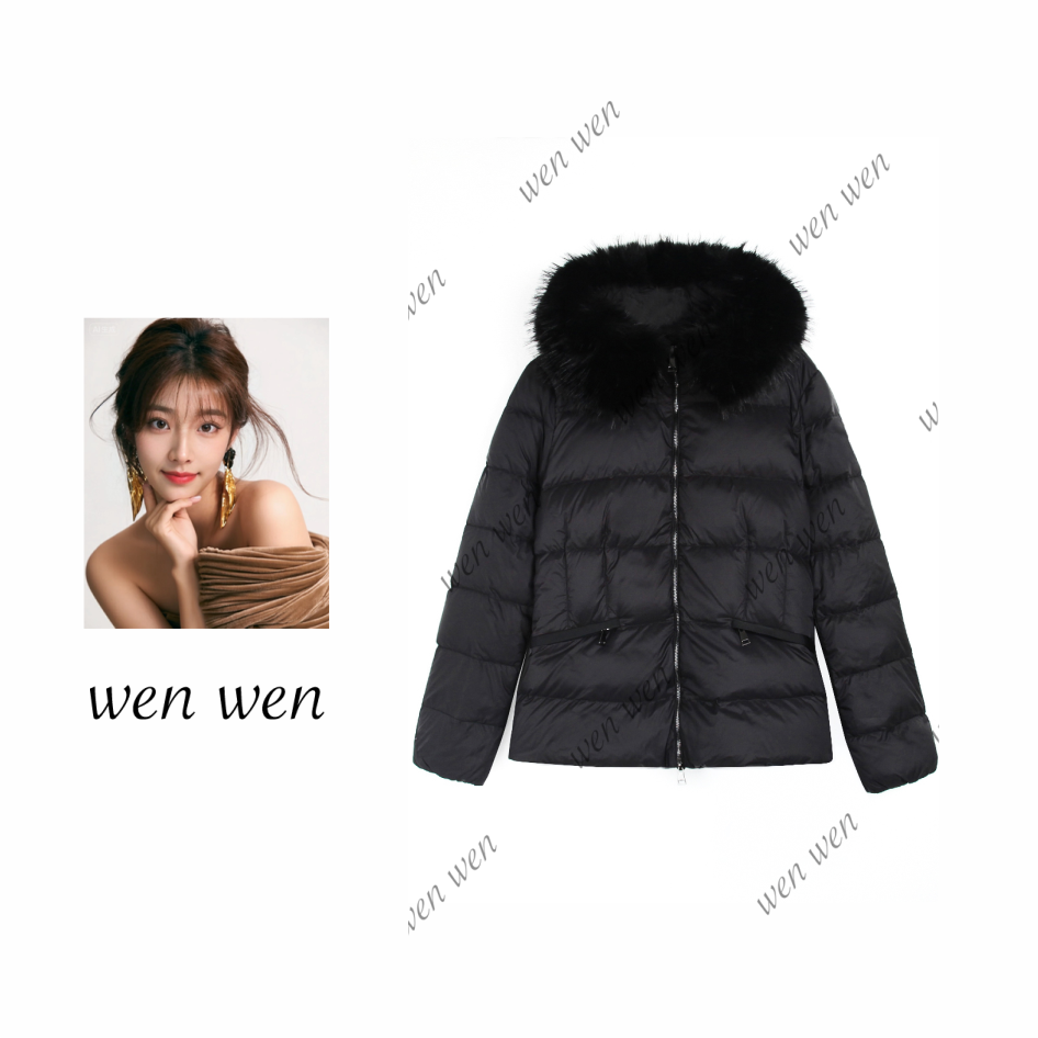 【文WENWEN】2510056-小蒙 秋冬新款短款收腰羽绒服女款夹克外套