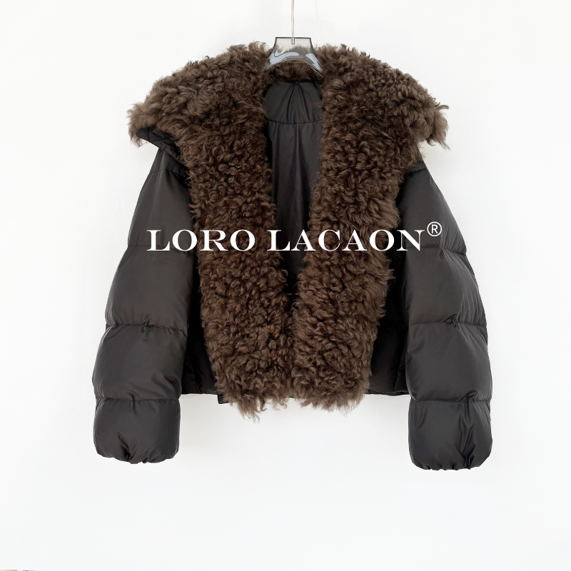 以赛亚 更好更暖 95白鹅绒五防羽绒可拆卸托卡毛领轻奢派克服2550