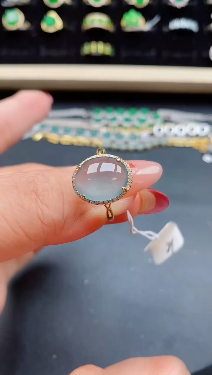 【闪购商品】翡翠戒指银S925镶嵌321321