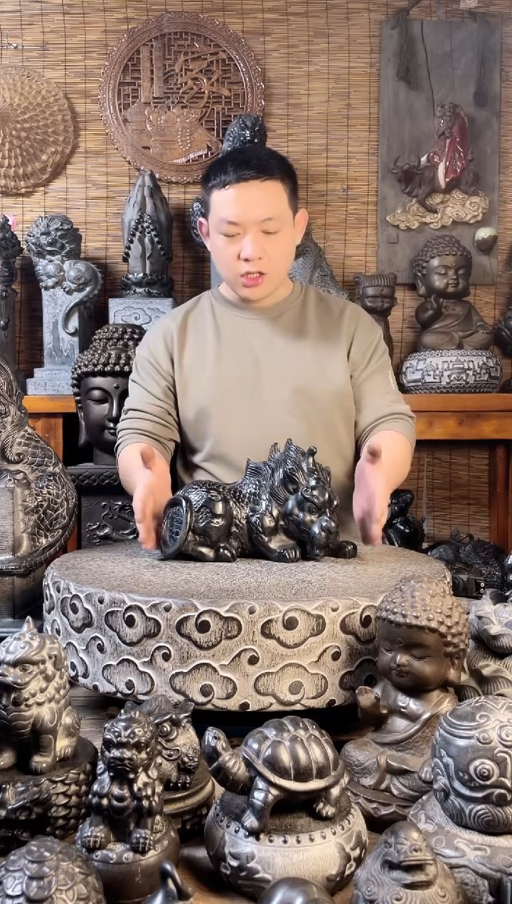 【闪购商品】30貔貅天然青石雕刻