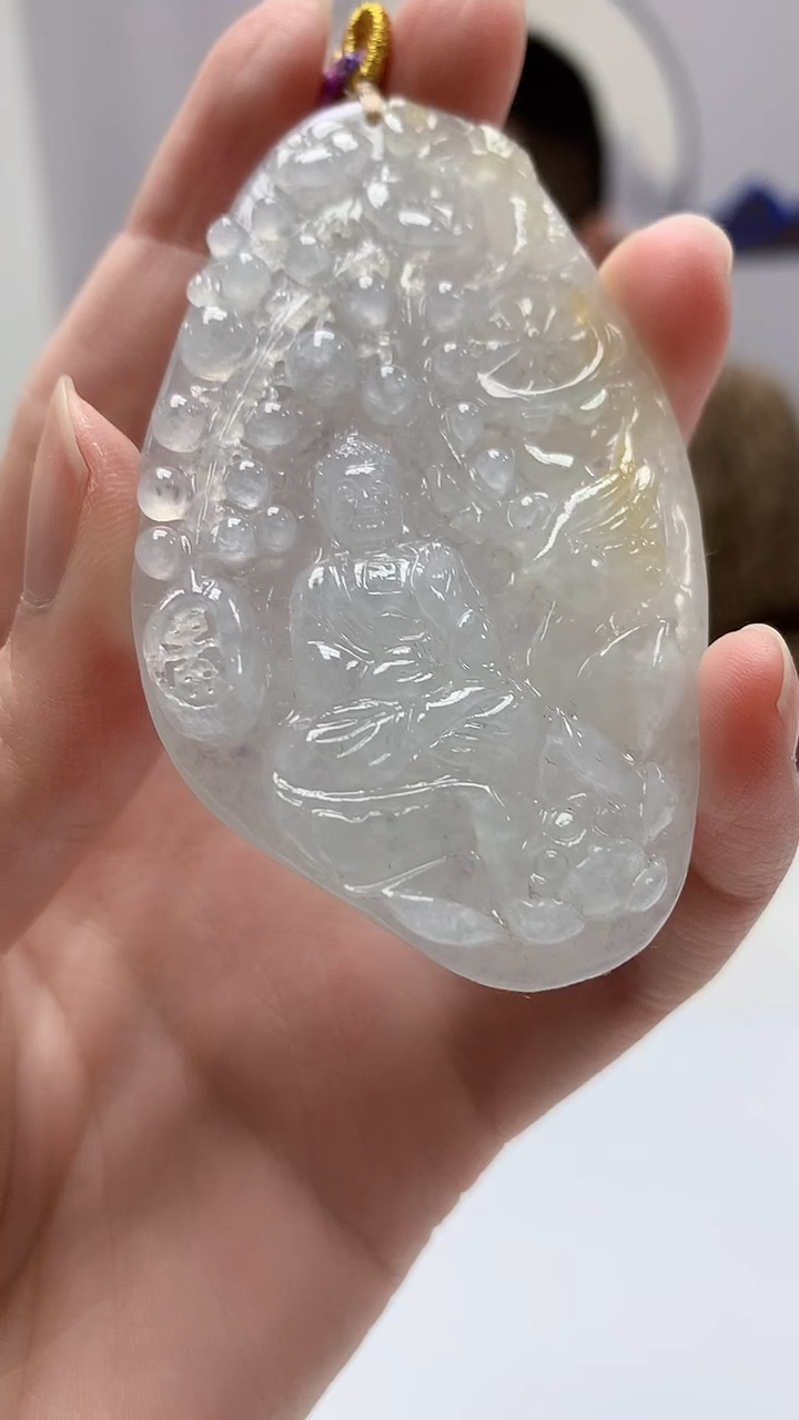 【闪购商品】定制翡翠未镶嵌4812zm-毛货挂件人物119