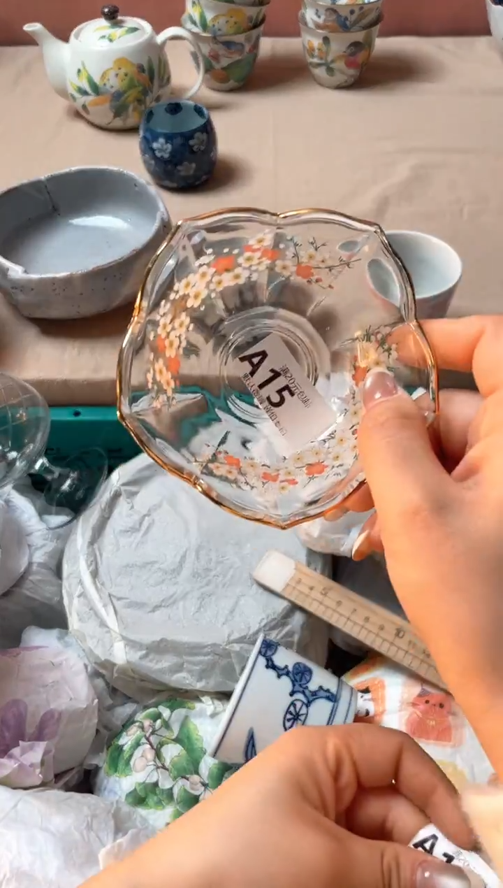 瓷片金*灿瓷器瓷器A15