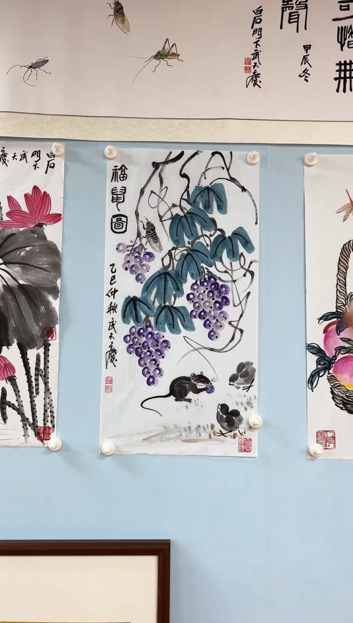 国画武天庆老师福鼠图