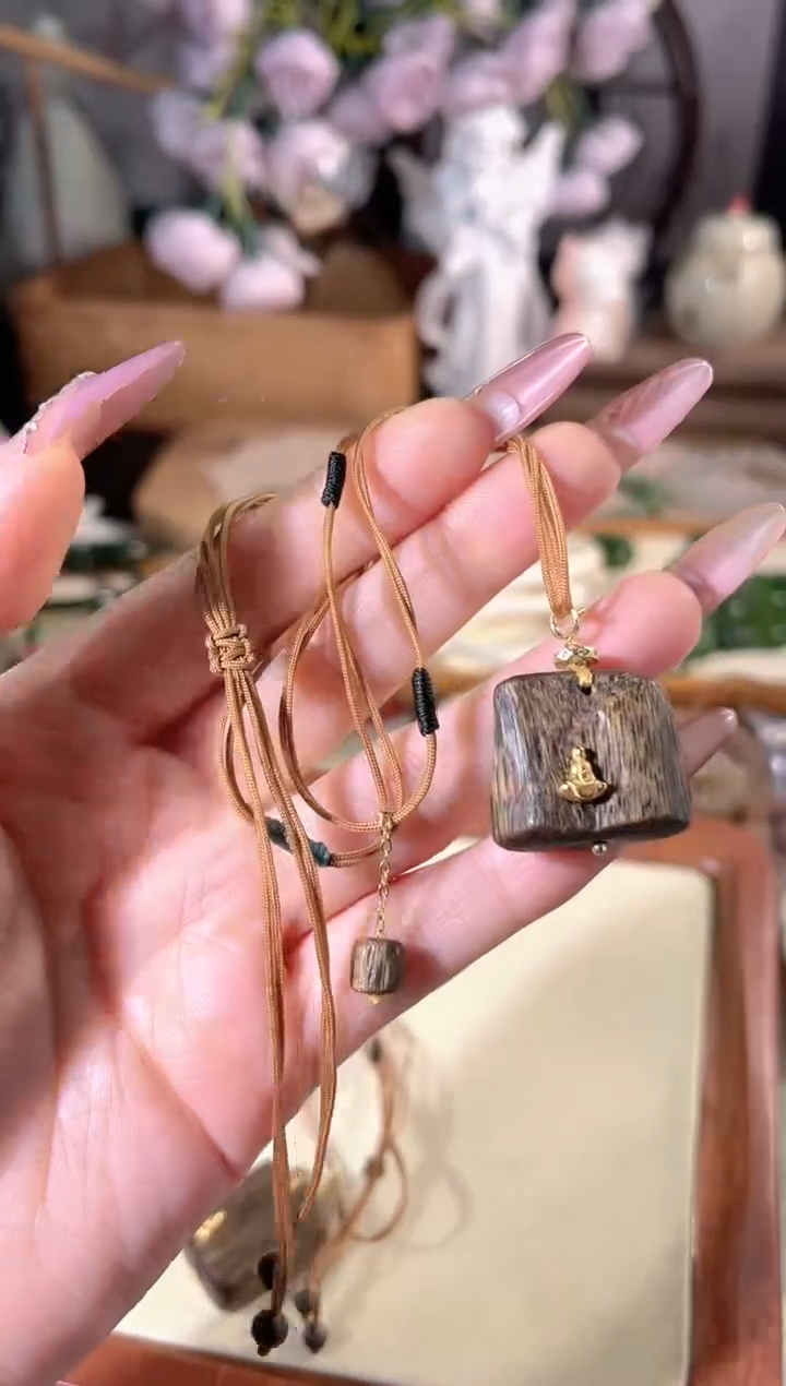 项链银S925镶嵌和田玉多样性发其一孤品默认微瑕