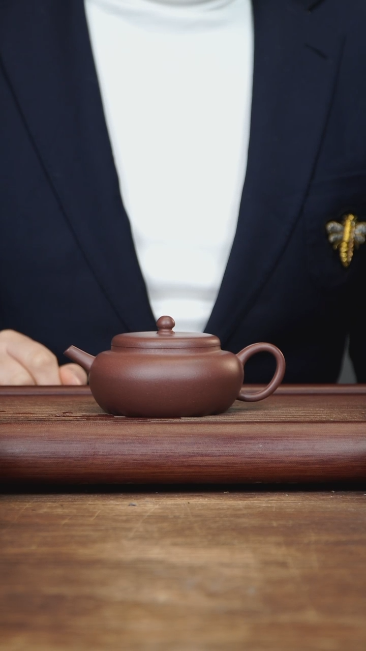 【闪购商品】紫砂茶壶180ml全手大蕴明灯 底槽清