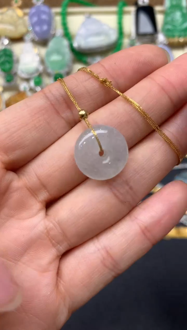 【闪购商品】翡翠颈饰18K金镶嵌188-中国好珍宝