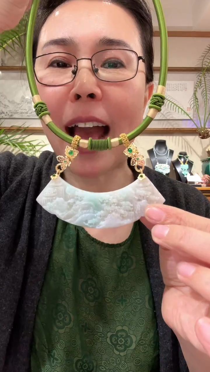 【闪购商品】翡翠颈饰未镶嵌国风