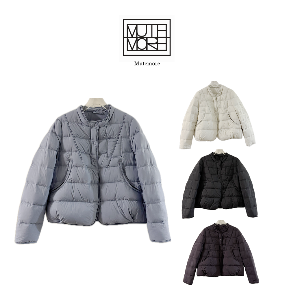 【小精致】冬季休闲圆领百搭轻薄款女羽绒服短款保暖简约