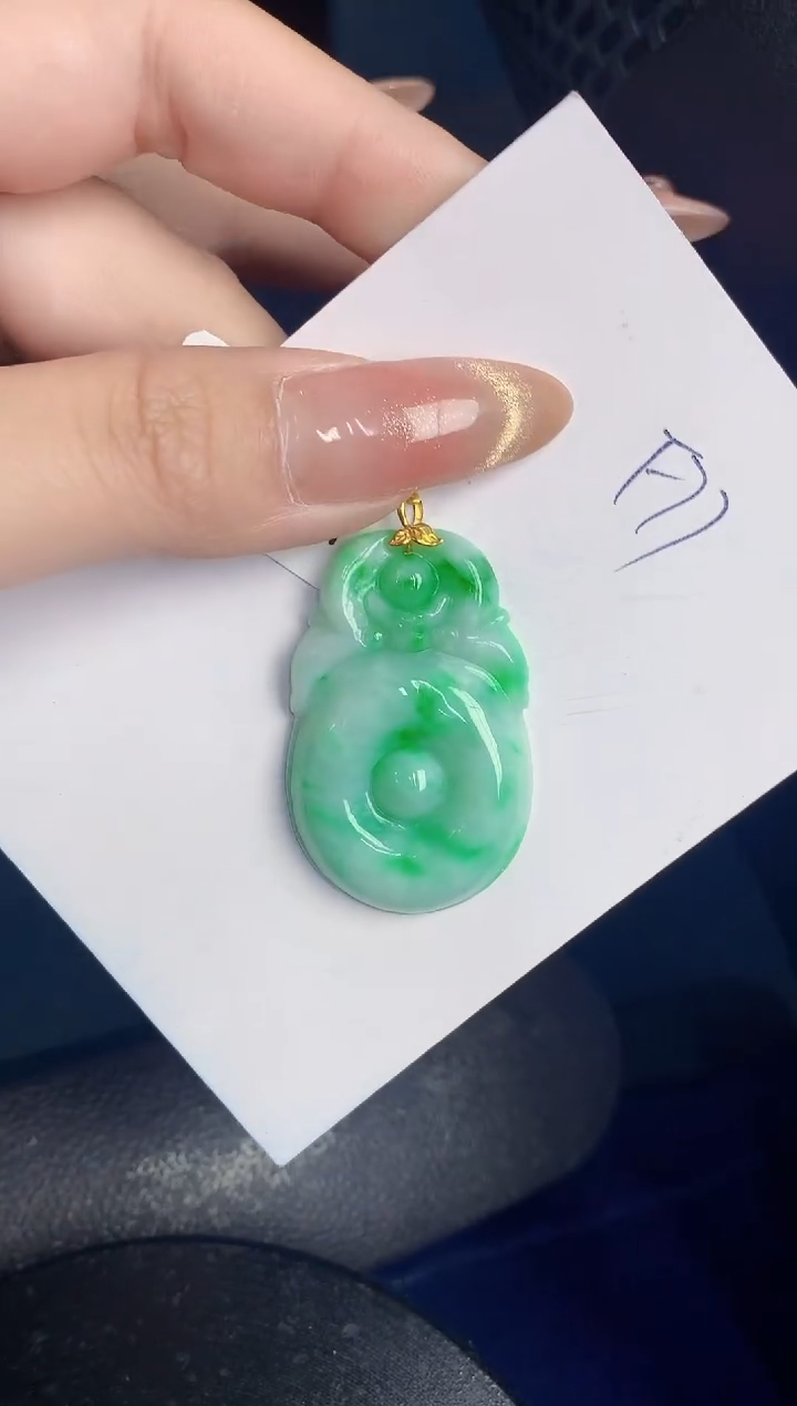 【闪购商品】翡翠颈饰18K金镶嵌000000000