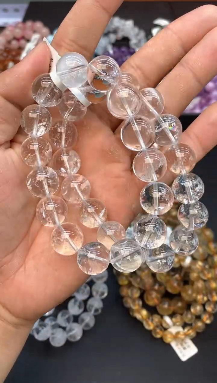 水晶手串未镶嵌3利姆利亚14mm+