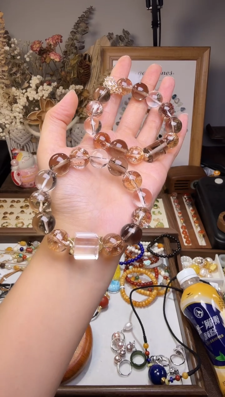 水晶摆件未镶嵌手链 多样性发其一 