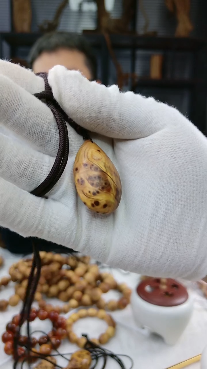 柏木（崖柏）手串/手链太行陈化崖柏随型瘤花吊坠九号福利