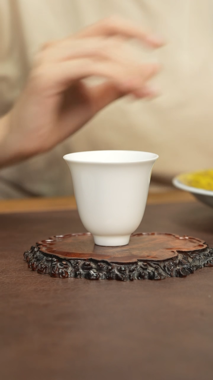 景德镇白胎闻香杯