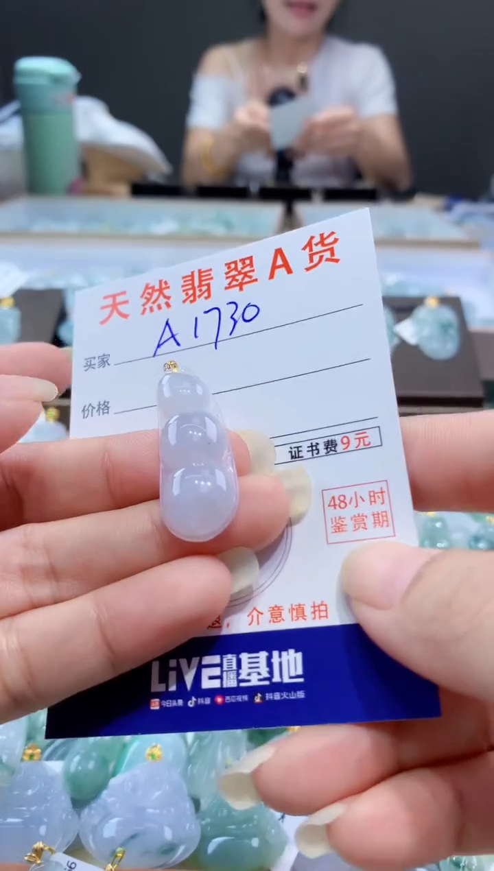 颈饰未镶嵌翡翠天然翡翠A货挂件 
