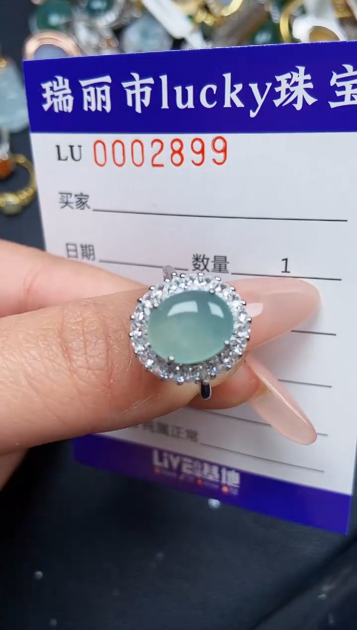 【闪购商品】翡翠颈饰银S925镶嵌2899