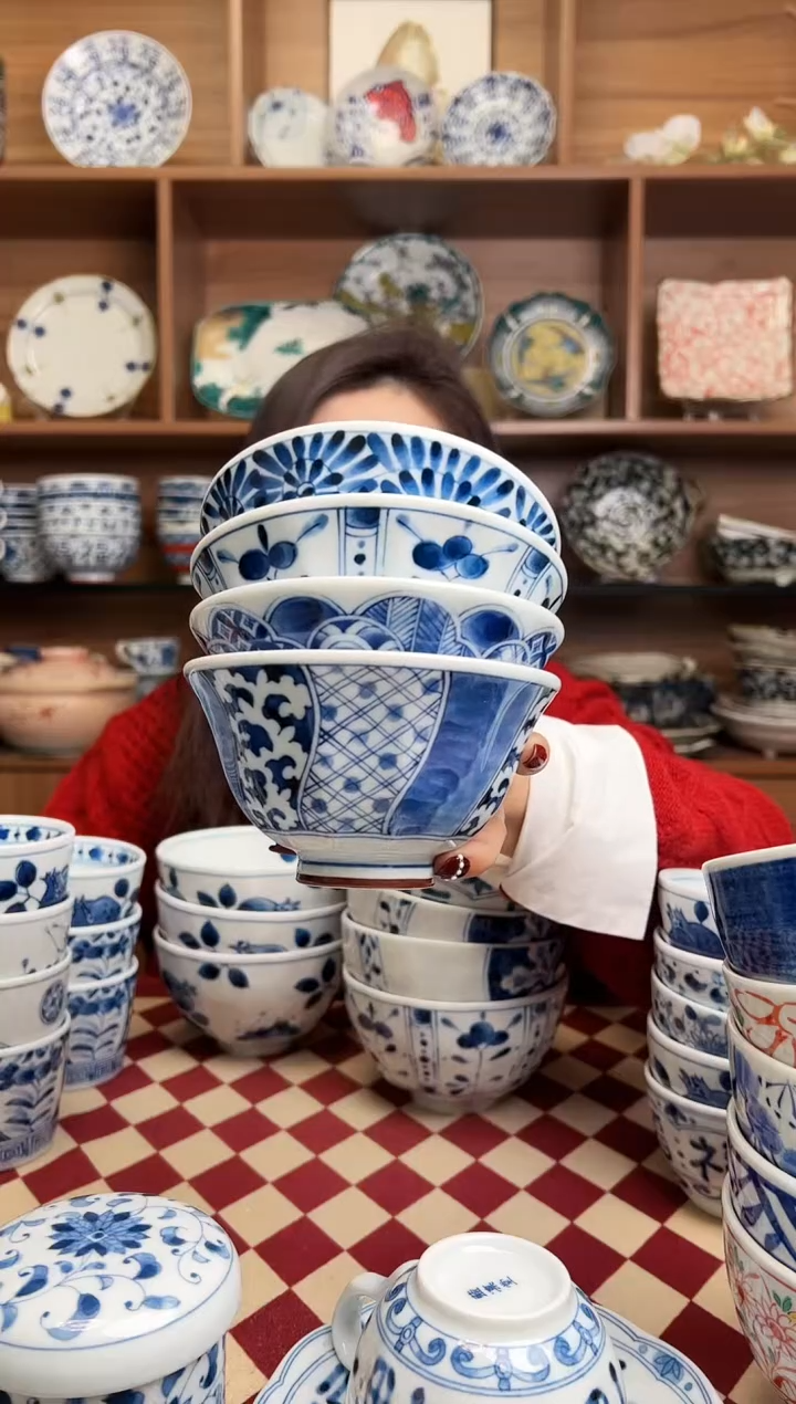 【闪购商品】瓷片蛸唐+立花+祥瑞+浓祥瑞 12.5中饭碗