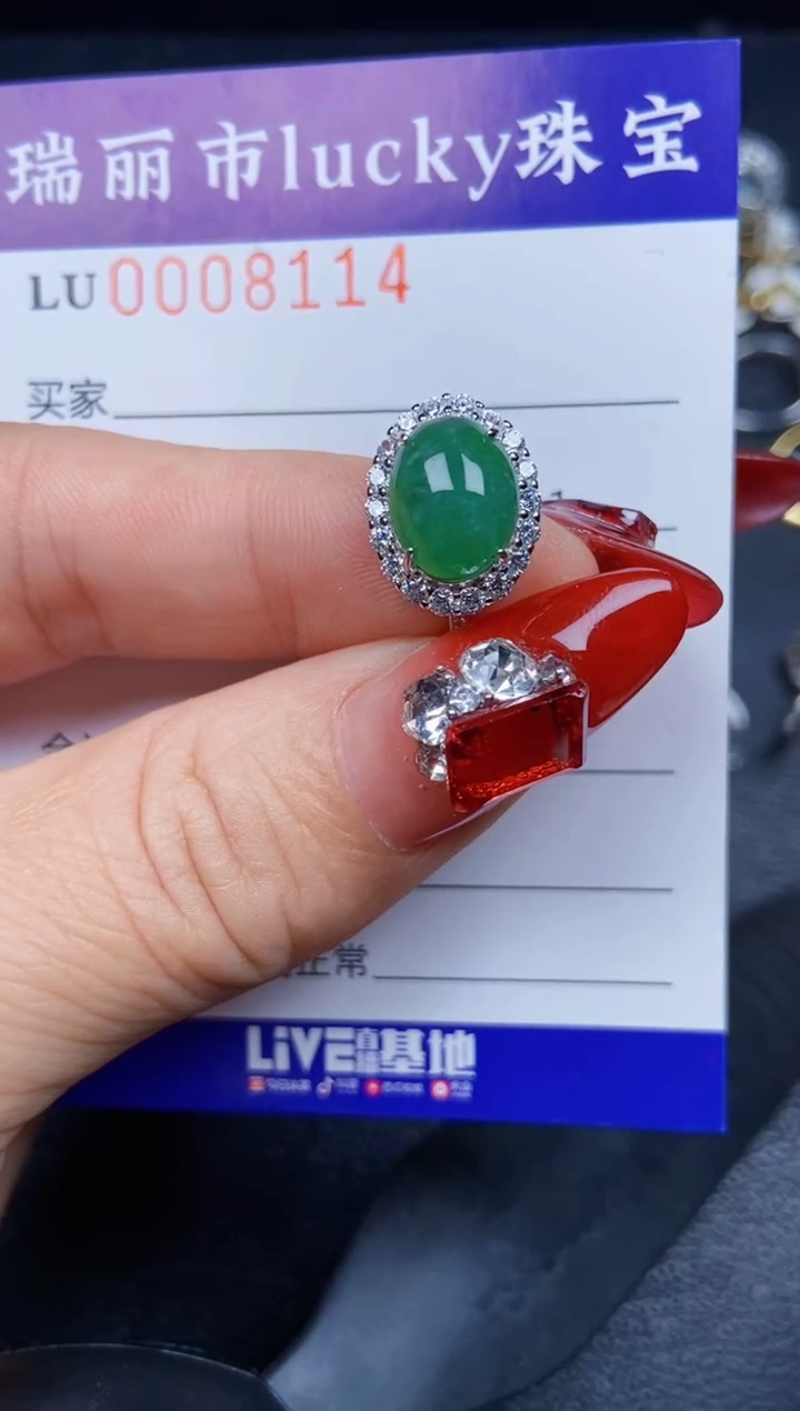 【闪购商品】翡翠颈饰银S925镶嵌8114