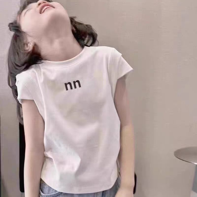 韩版童装儿童短袖T恤夏季百搭设计感后背镂空宝宝网红短WZ6053