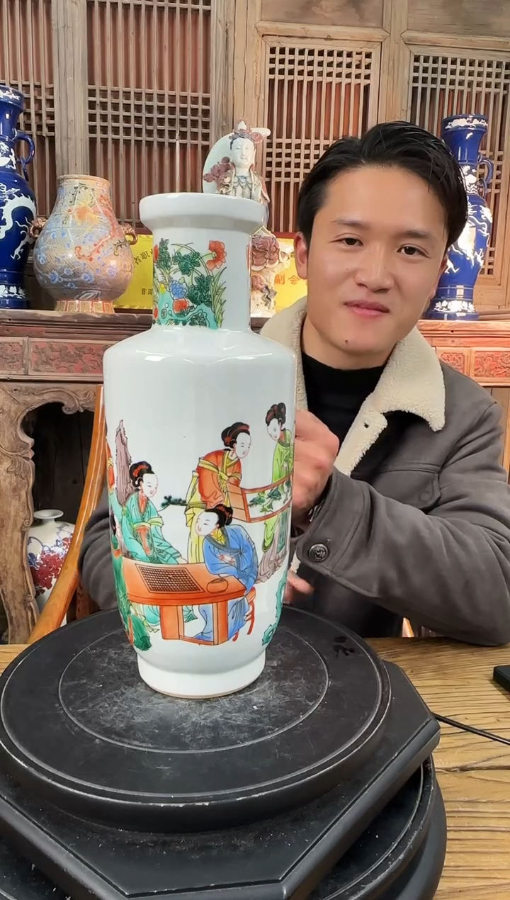 【闪购商品】摆件陶瓷 摆件 琴棋书画侍女图