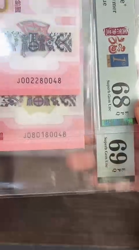 【闪购商品】塑料蛇钞PMG两张号码080180048