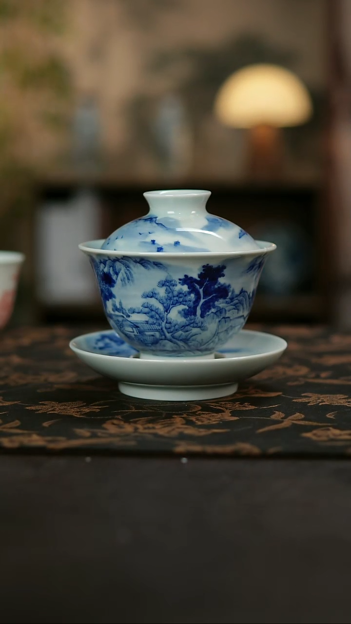 景德镇陶瓷杯碗柴烧多人