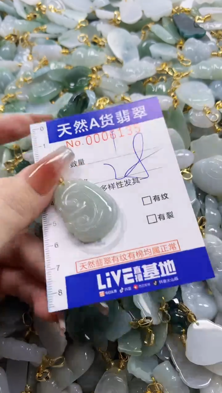 颈饰未镶嵌翡翠天然A货翡翠