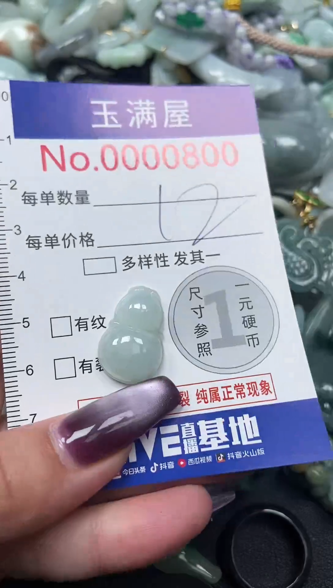 颈饰未镶嵌翡翠800