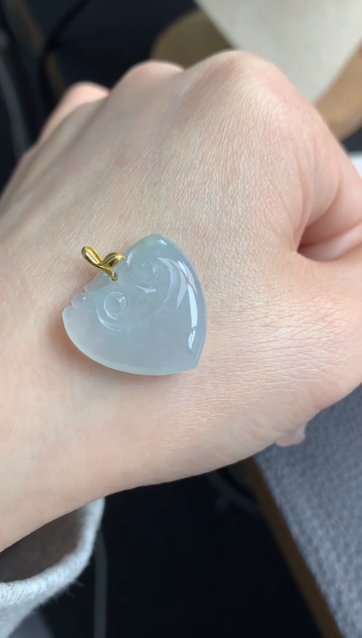 【闪购商品】翡翠颈饰18K金镶嵌48小时鉴赏期