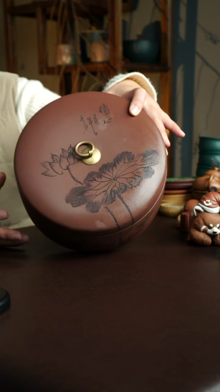 茶杯紫砂24号 微瑕茶叶罐徐群老师不退不换 宜兴紫砂原矿作品