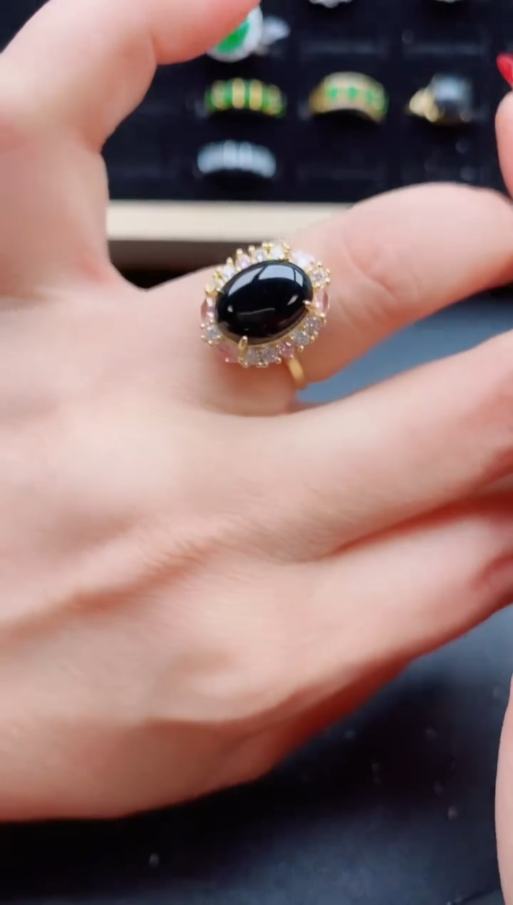 【闪购商品】翡翠戒指银S925镶嵌321321