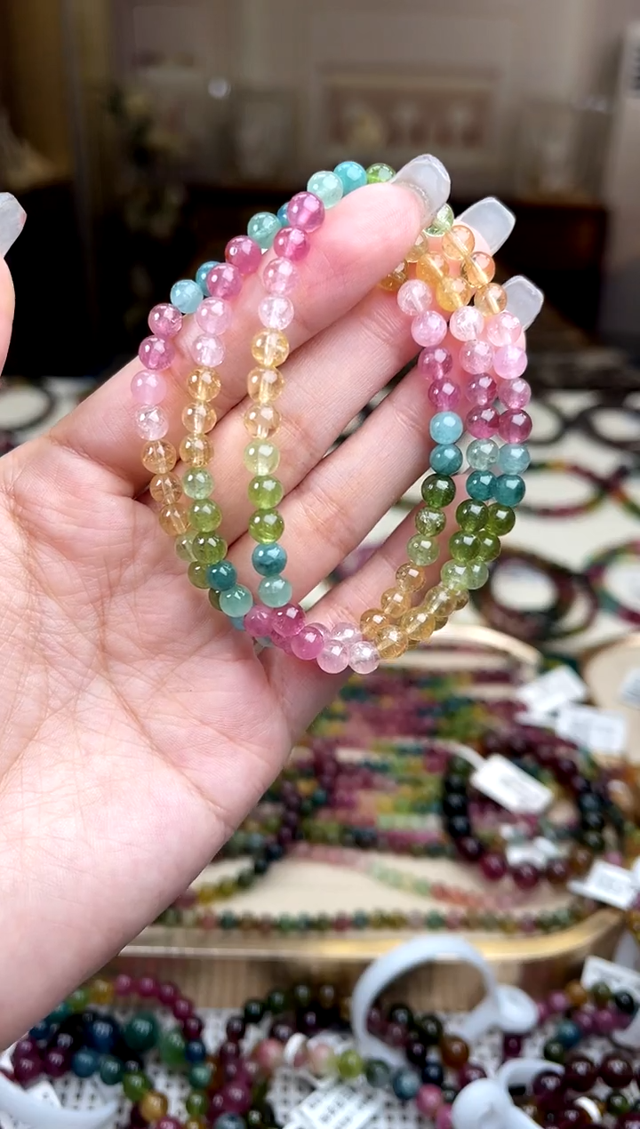 【闪购商品】碧玺/未镶嵌5mm+碧玺多圈多样性发货