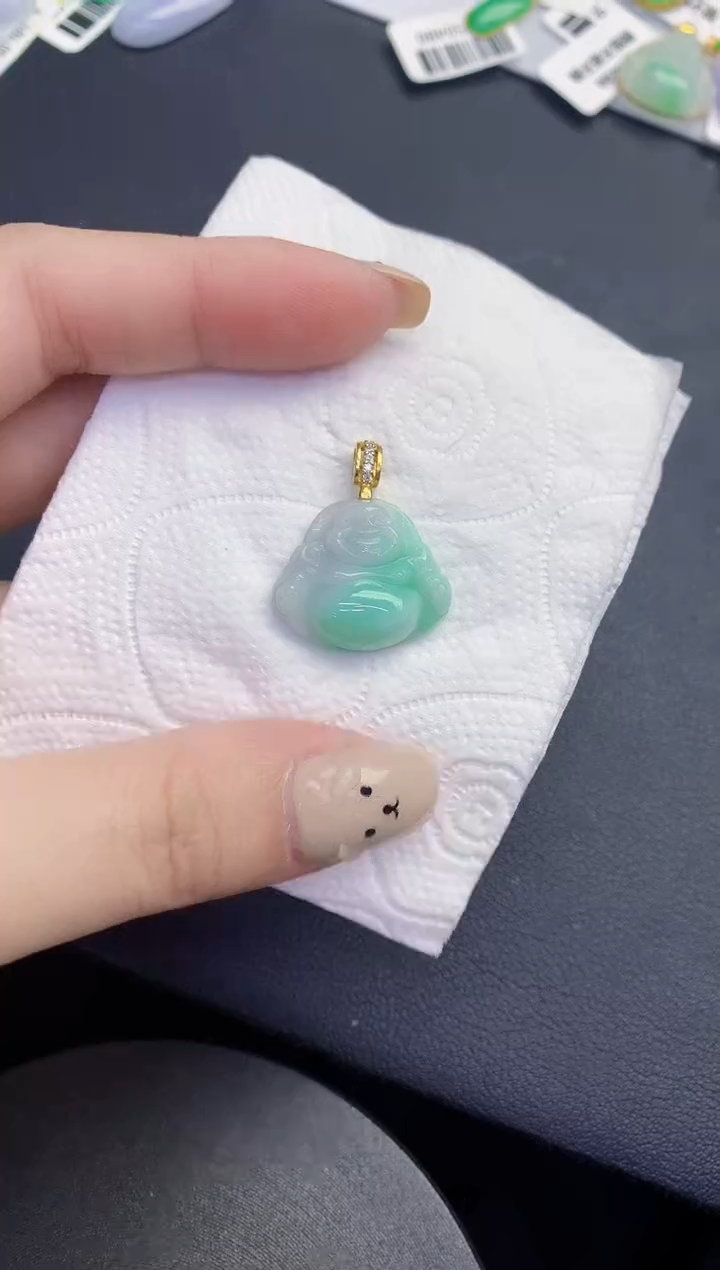 颈饰未镶嵌翡翠缅甸天然翡翠A货