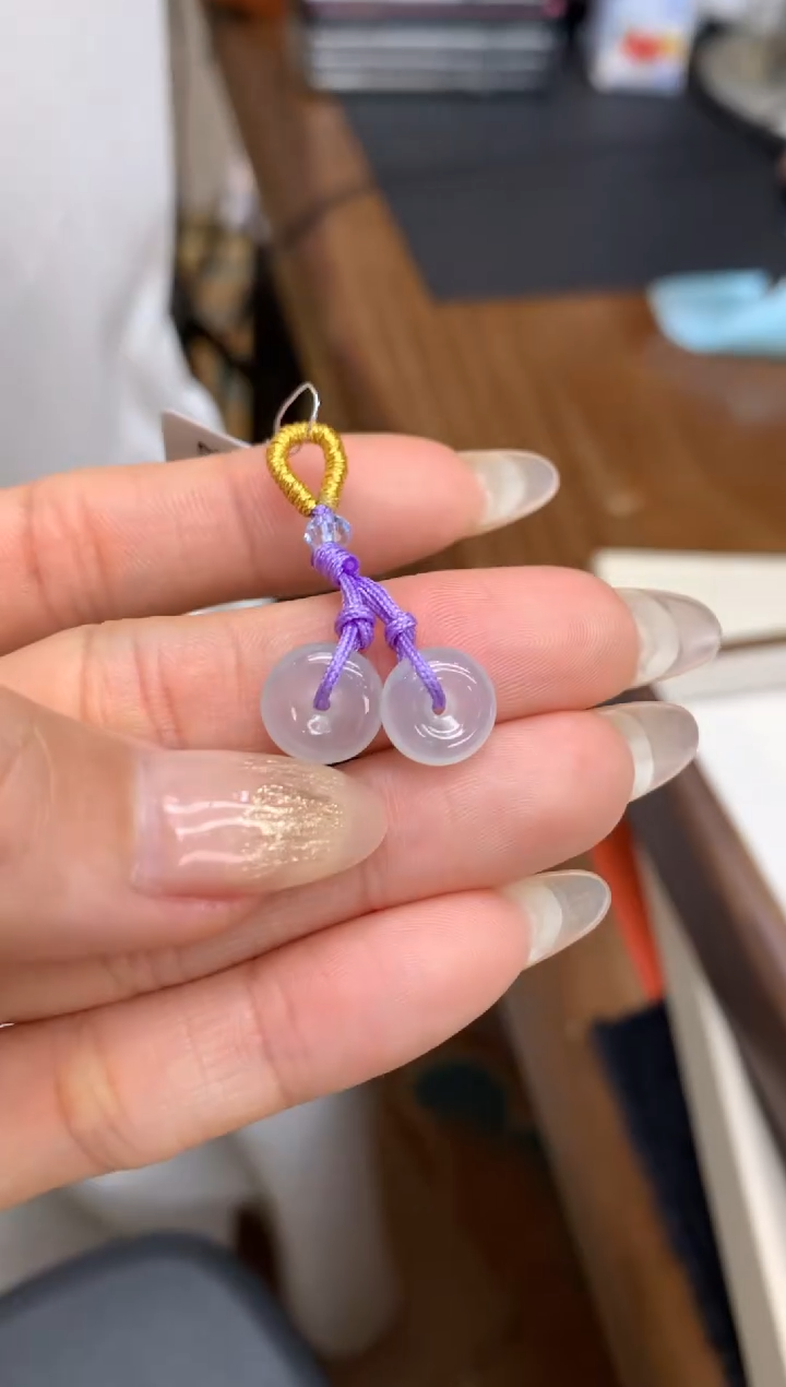 【闪购商品】翡翠颈饰未镶嵌平安扣 