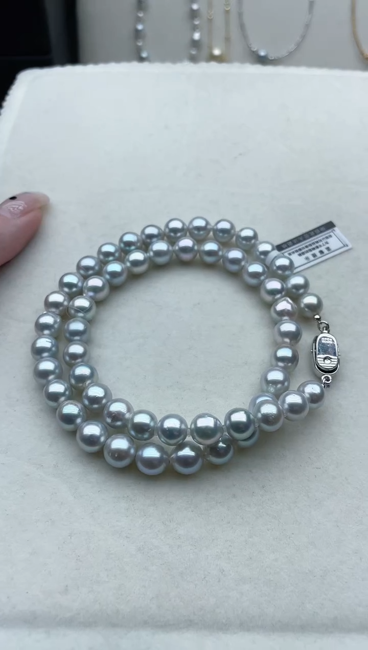 【闪购商品】海水珍珠项链银S925镶嵌Y90