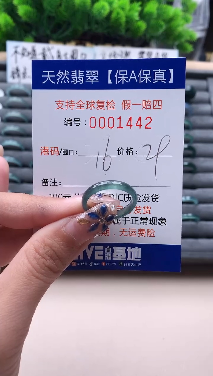 未镶嵌戒指翡翠1442